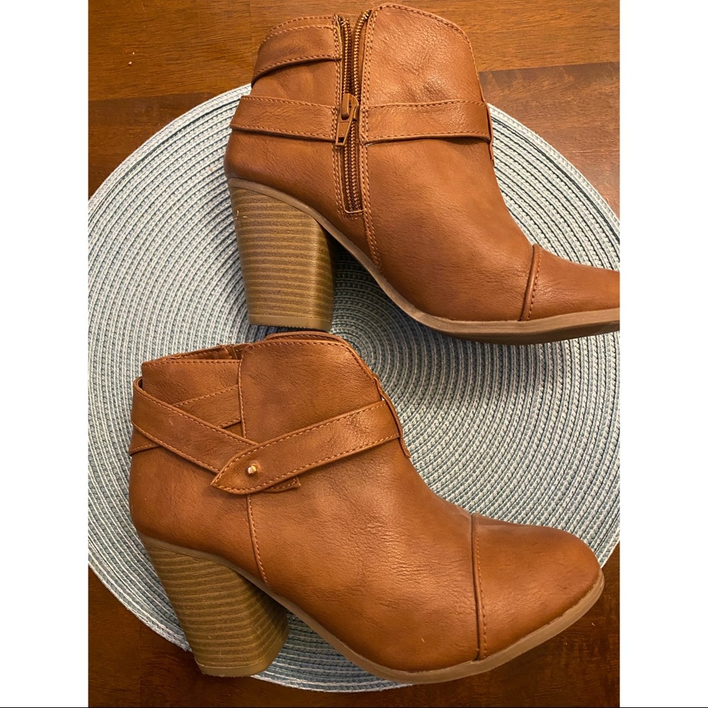 Lauren Conrad Brown Ankle Boots